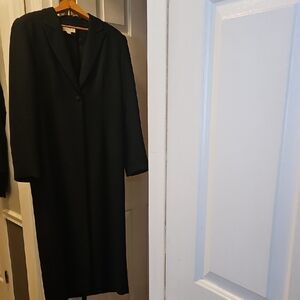 Amanda Smith Black Long Blazer Coat